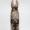 Midi Halter Floral Baroque
