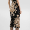 Midi Halter Floral Baroque